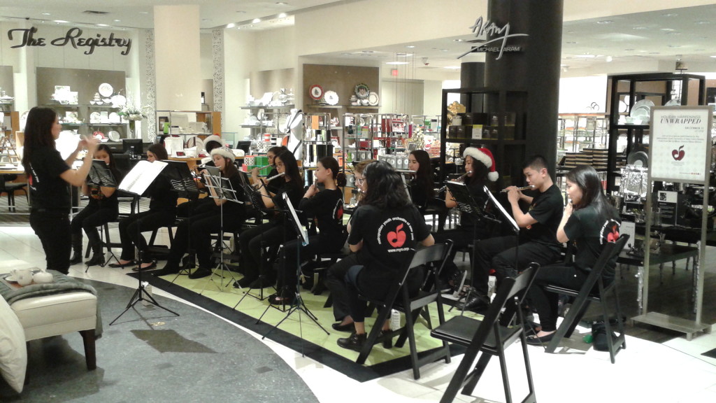 MYO Flute Choir at Bloomingdales_12.11.2013