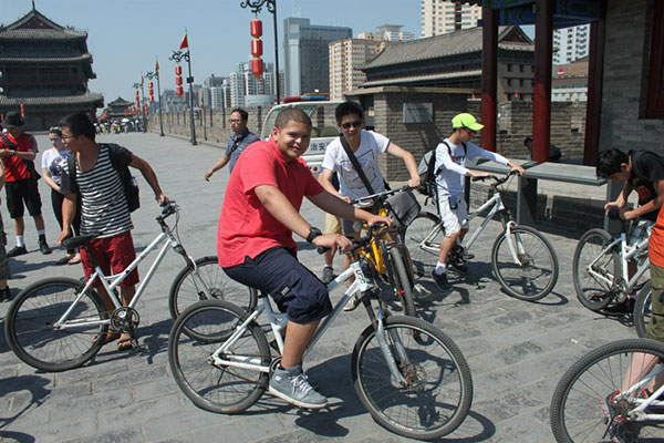 July-14,-2014---On-to-Xi'An-[Biking-on-Palace-Walls]