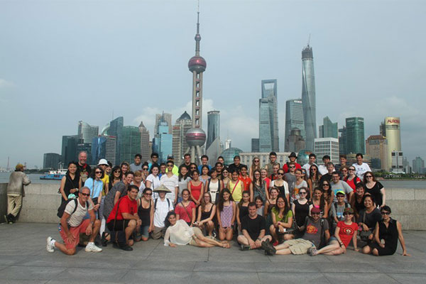 July-18,-2014---Shanghai-Arrival-[Group-Shot-by-Pearl-Tower]