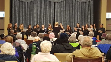 Nassau Concert Choir performs at the Parker Jewish Institute for Health Care and Rehabilitation on Tuesday, May 22, 2018