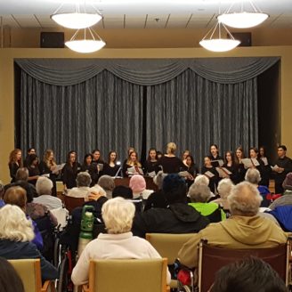 Nassau Concert Choir performs at the Parker Jewish Institute for Health Care and Rehabilitation on Tuesday, May 22, 2018