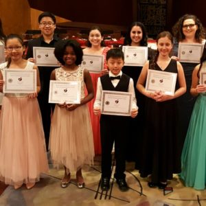 2018 MYO Concerto and Vocal Competition Winners