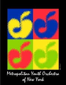 2014-2015 MYO Season T-Shirt: Winning Design by Robin Shum, Nassau Principal Orchestra